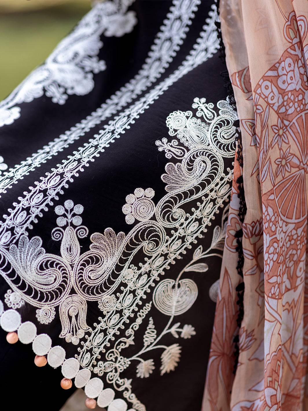 Roheenaz | Dahlia Embroidered Lawn 24 | Celandine - Pakistani Designer Dress - by Roheenaz | Type: Luxury - 100% Original at Saira Sultan