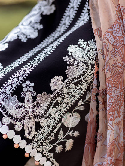 Roheenaz | Dahlia Embroidered Lawn 24 | Celandine - Pakistani Designer Dress - by Roheenaz | Type: Luxury - 100% Original at Saira Sultan