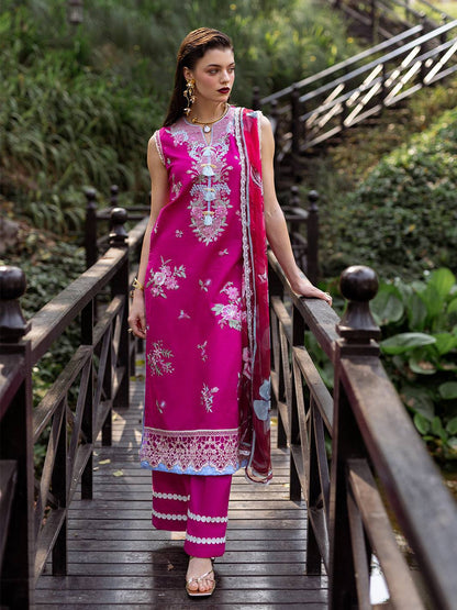 Roheenaz | Dahlia Embroidered Lawn 24 | Camellia - Pakistani Designer Dress - by Roheenaz | Type: Luxury - 100% Original at Saira Sultan