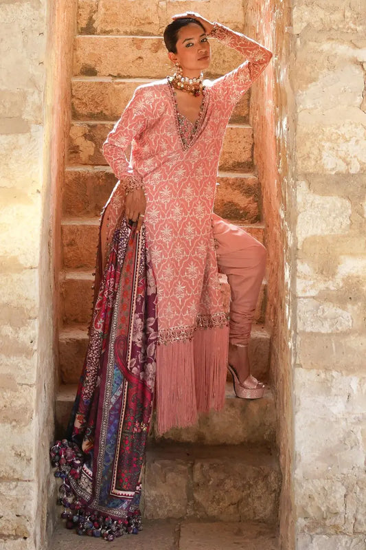 Sana Safinaz | Winter Luxury 23 | S231-002B-CP - Pakistani Designer Dress - by Sana Safinaz | Type: Luxury - 100% Original at Saira Sultan