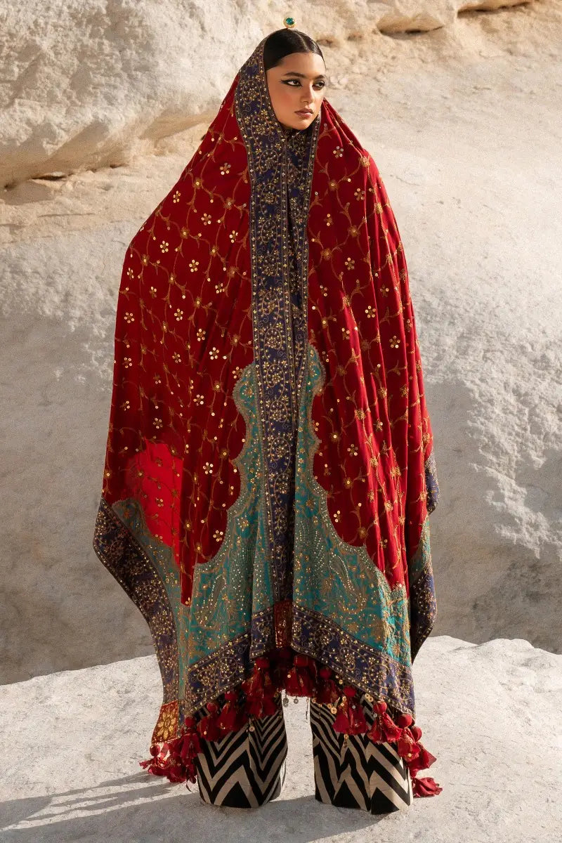 Sana Safinaz | Winter Luxury 23 | S231-003A-CP - Pakistani Designer Dress - by Sana Safinaz | Type: Luxury - 100% Original at Saira Sultan