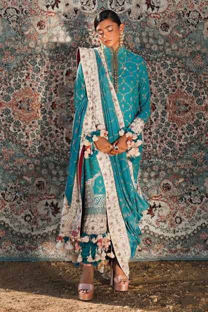 Sana Safinaz | Winter Luxury 23 | S231-005B-CP - Pakistani Designer Dress - by Sana Safinaz | Type: Luxury - 100% Original at Saira Sultan