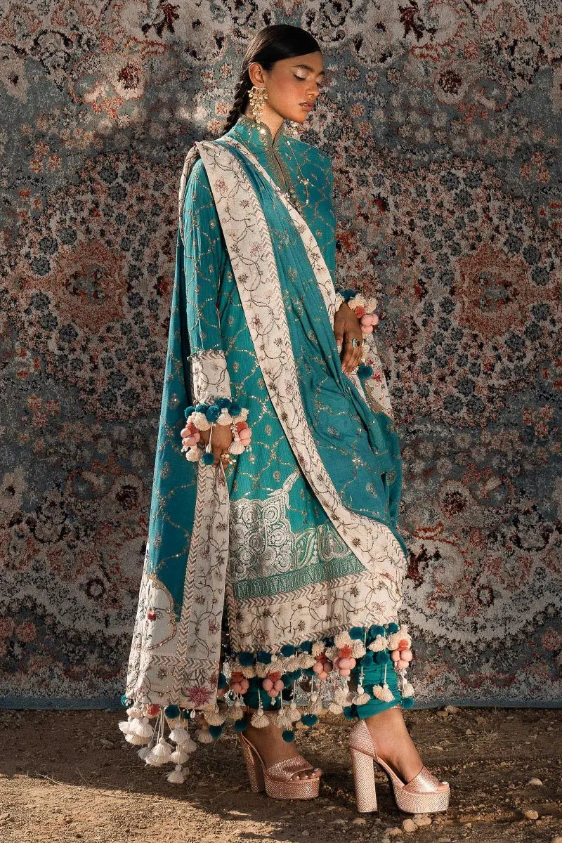 Sana Safinaz | Winter Luxury 23 | S231-005B-CP - Pakistani Designer Dress - by Sana Safinaz | Type: Luxury - 100% Original at Saira Sultan