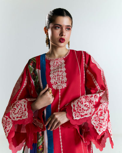 Jugnu | SS 25 | Ahiti M Red Cotton