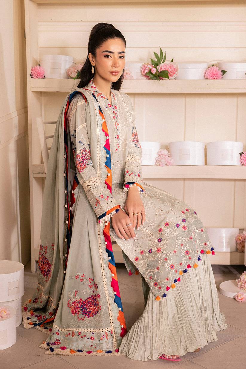 Saad Shaikh | LaAmour Luxury Lawn | Elara - Pakistani Designer Dress - by Saad Shaikh | Type: Luxury - 100% Original at Saira Sultan