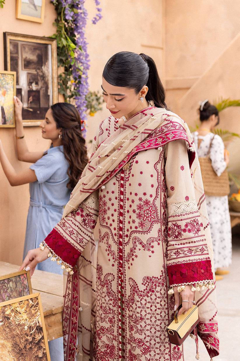 Saad Shaikh | LaAmour Luxury Lawn | Zena - Pakistani Designer Dress - by Saad Shaikh | Type: Luxury - 100% Original at Saira Sultan