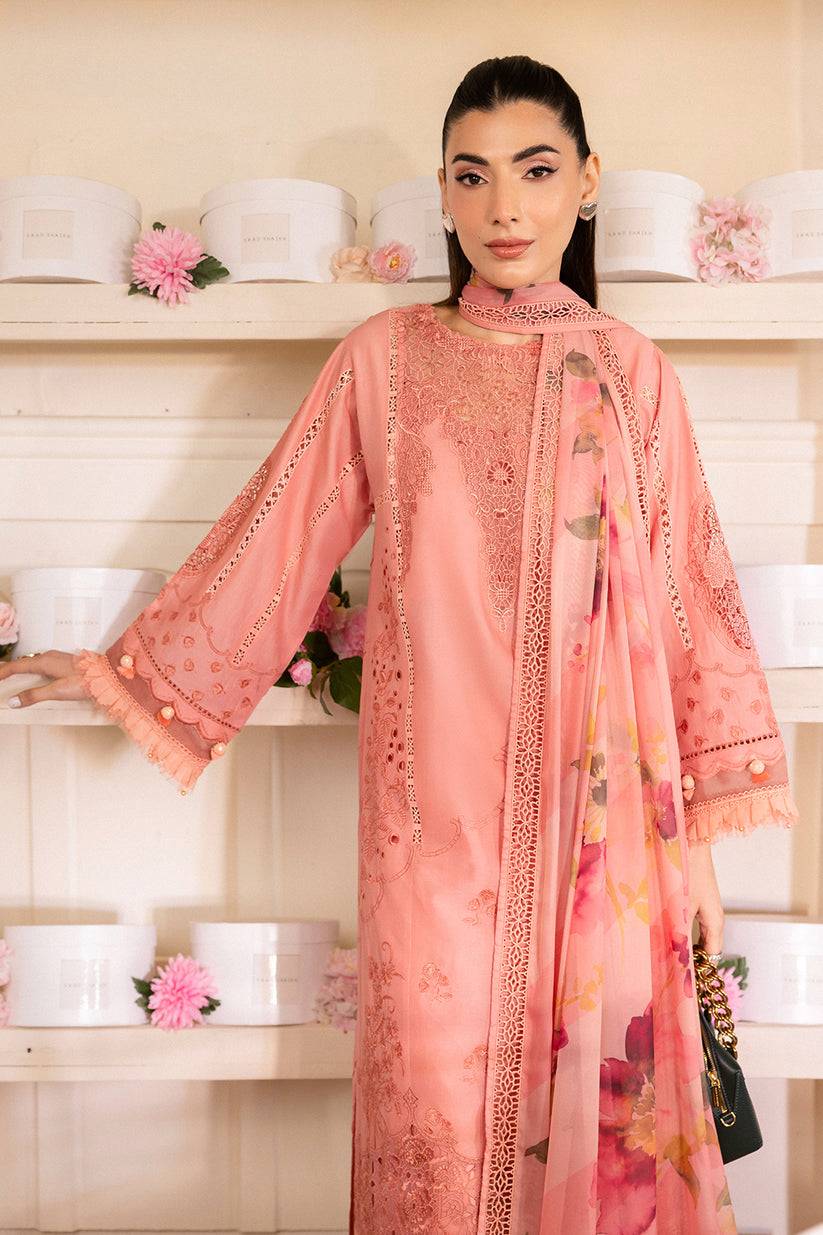 Saad Shaikh | LaAmour Luxury Lawn | Blossom - Pakistani Designer Dress - by Saad Shaikh | Type: Luxury - 100% Original at Saira Sultan