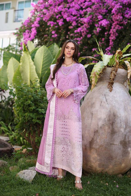 Noor by Saadia Asad | Luxury Chikankari Lawn24 | D9-A Pink - Pakistani Designer Dress - by Noor by Saadia Asad | Type: Luxury - 100% Original at Saira Sultan