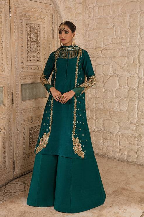 Saffron | Persia Wedding Collection | Emerald Elegance - Pakistani Designer Dress - by Saffron | Type: Formal - 100% Original at Saira Sultan