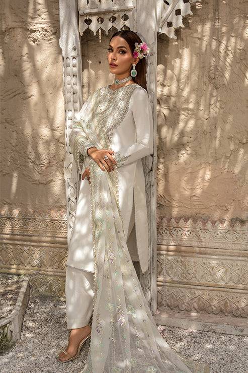 Saffron | Persia Wedding Collection | Pearl White - Pakistani Designer Dress - by Saffron | Type: Formal - 100% Original at Saira Sultan
