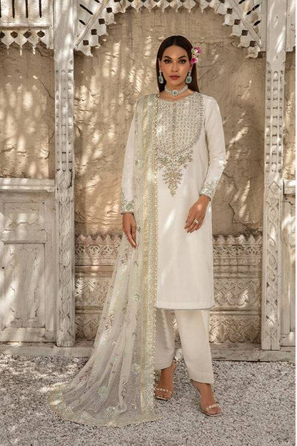 Saffron | Persia Wedding Collection | Pearl White - Pakistani Designer Dress - by Saffron | Type: Formal - 100% Original at Saira Sultan