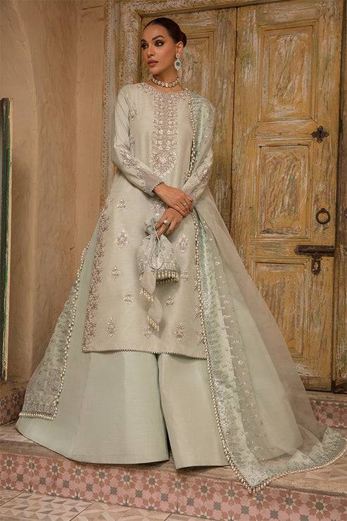Saffron | Persia Wedding Collection | Teal Evening - Pakistani Designer Dress - by Saffron | Type: Formal - 100% Original at Saira Sultan