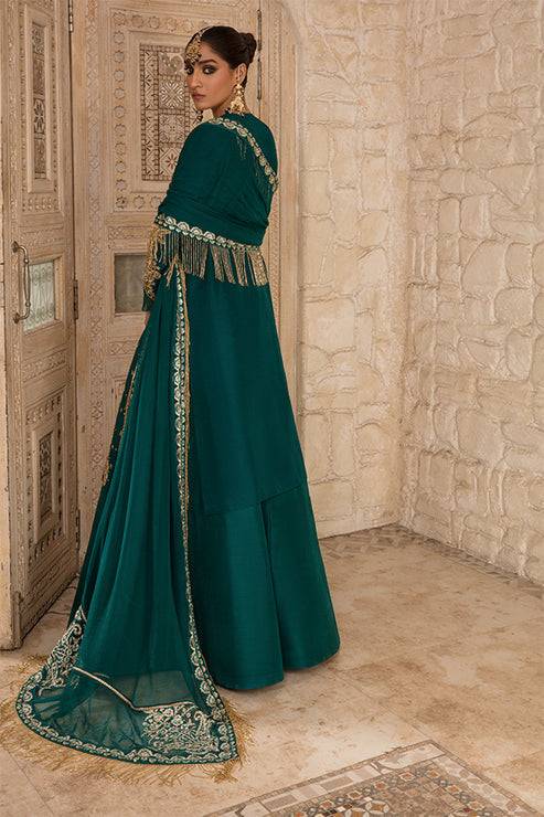 Saffron | Persia Wedding Collection | Emerald Elegance - Pakistani Designer Dress - by Saffron | Type: Formal - 100% Original at Saira Sultan