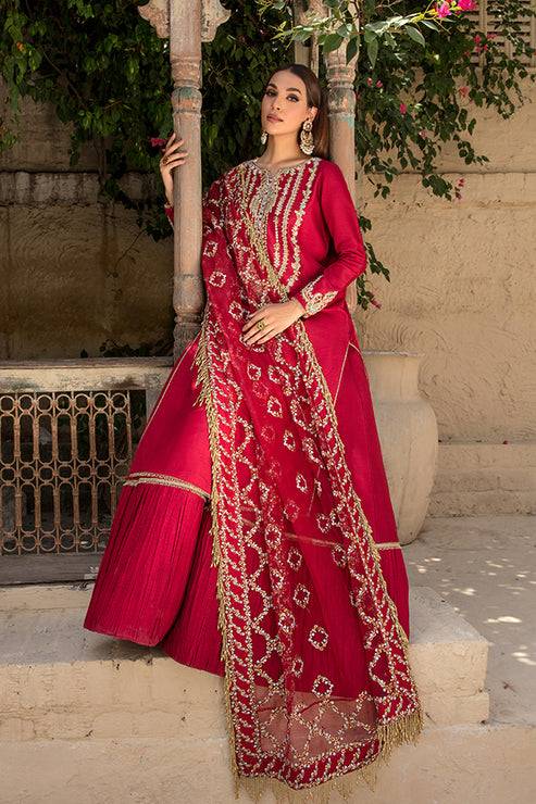 Saffron | Persia Wedding Collection | Rose Gold Satin - Pakistani Designer Dress - by Saffron | Type: Formal - 100% Original at Saira Sultan