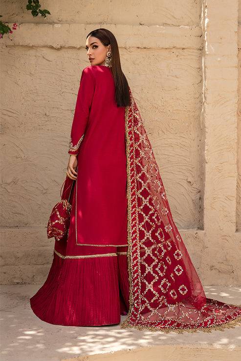 Saffron | Persia Wedding Collection | Rose Gold Satin - Pakistani Designer Dress - by Saffron | Type: Formal - 100% Original at Saira Sultan