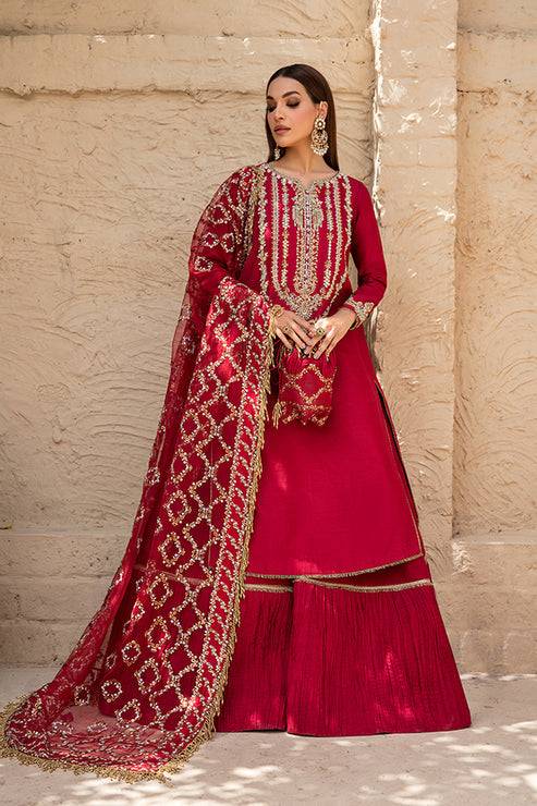 Saffron | Persia Wedding Collection | Rose Gold Satin - Pakistani Designer Dress - by Saffron | Type: Formal - 100% Original at Saira Sultan