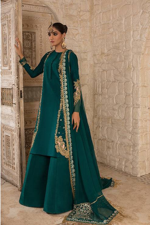 Saffron | Persia Wedding Collection | Emerald Elegance - Pakistani Designer Dress - by Saffron | Type: Formal - 100% Original at Saira Sultan
