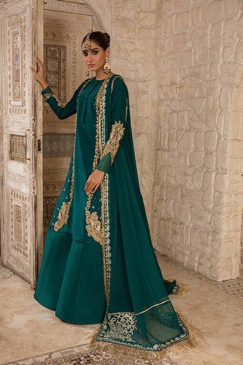 Saffron | Persia Wedding Collection | Emerald Elegance - Pakistani Designer Dress - by Saffron | Type: Formal - 100% Original at Saira Sultan
