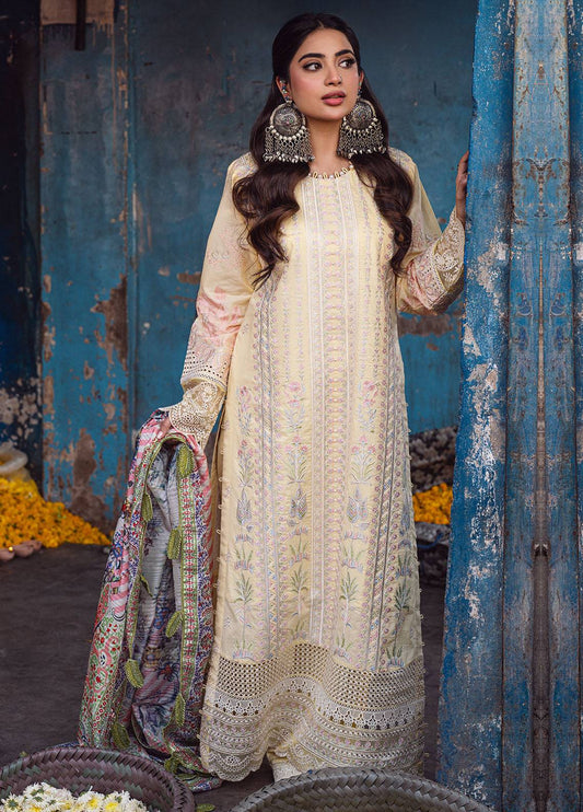 Sahane | Sahakari Chikankari Lawn Edit 24 | Zeenat - Pakistani Designer Dress - by Sahane | Type: Luxury - 100% Original at Saira Sultan