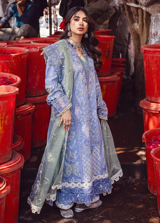 Sahane | Sahakari Chikankari Lawn Edit 24 | Chandni - Pakistani Designer Dress - by Sahane | Type: Luxury - 100% Original at Saira Sultan