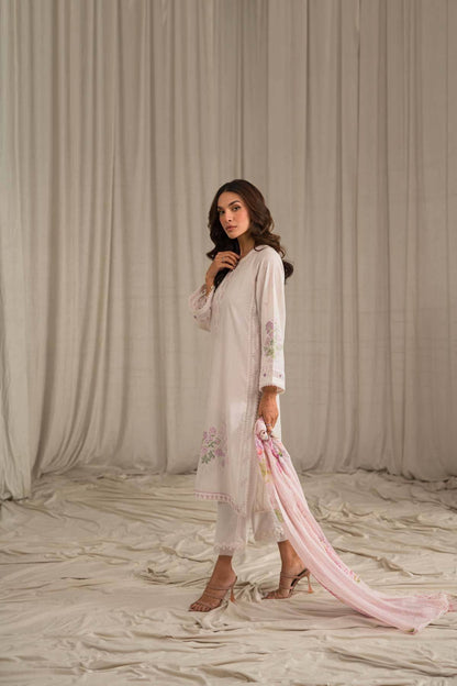 Sahar | Mirage Spring Luxury 24 | Slub Lawn 3 Piece (Embroidered) - Pakistani Designer Dress - by Sahar | Type: Luxury - 100% Original at Saira Sultan