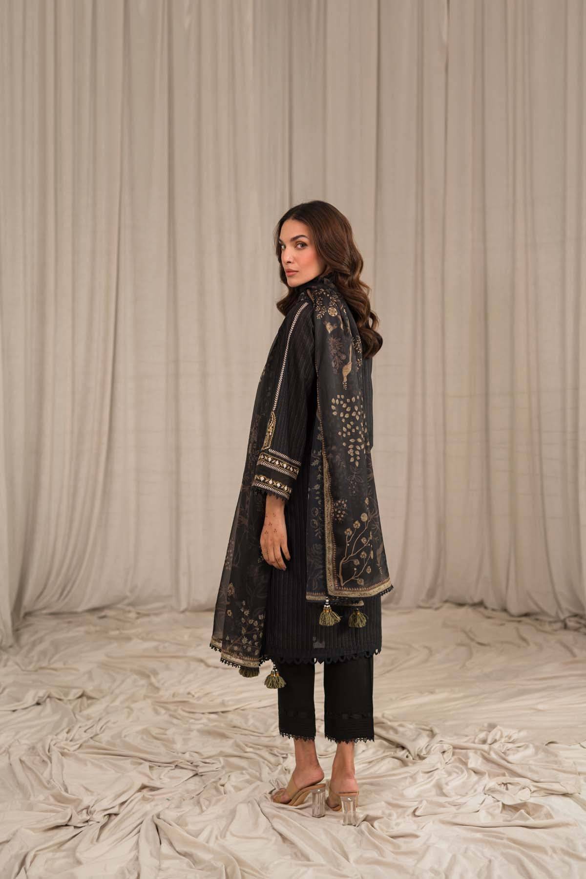Sahar | Mirage Spring Luxury 24 | Textured Lawn 3 Piece (Embroidered) - Pakistani Designer Dress - by Sahar | Type: Luxury - 100% Original at Saira Sultan