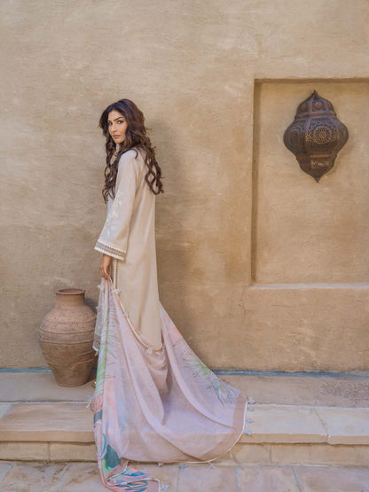 Sahar | Mirage Spring Luxury 24 | Textured Lawn 3 Piece (Embroidered) - Pakistani Designer Dress - by Sahar | Type: Luxury - 100% Original at Saira Sultan