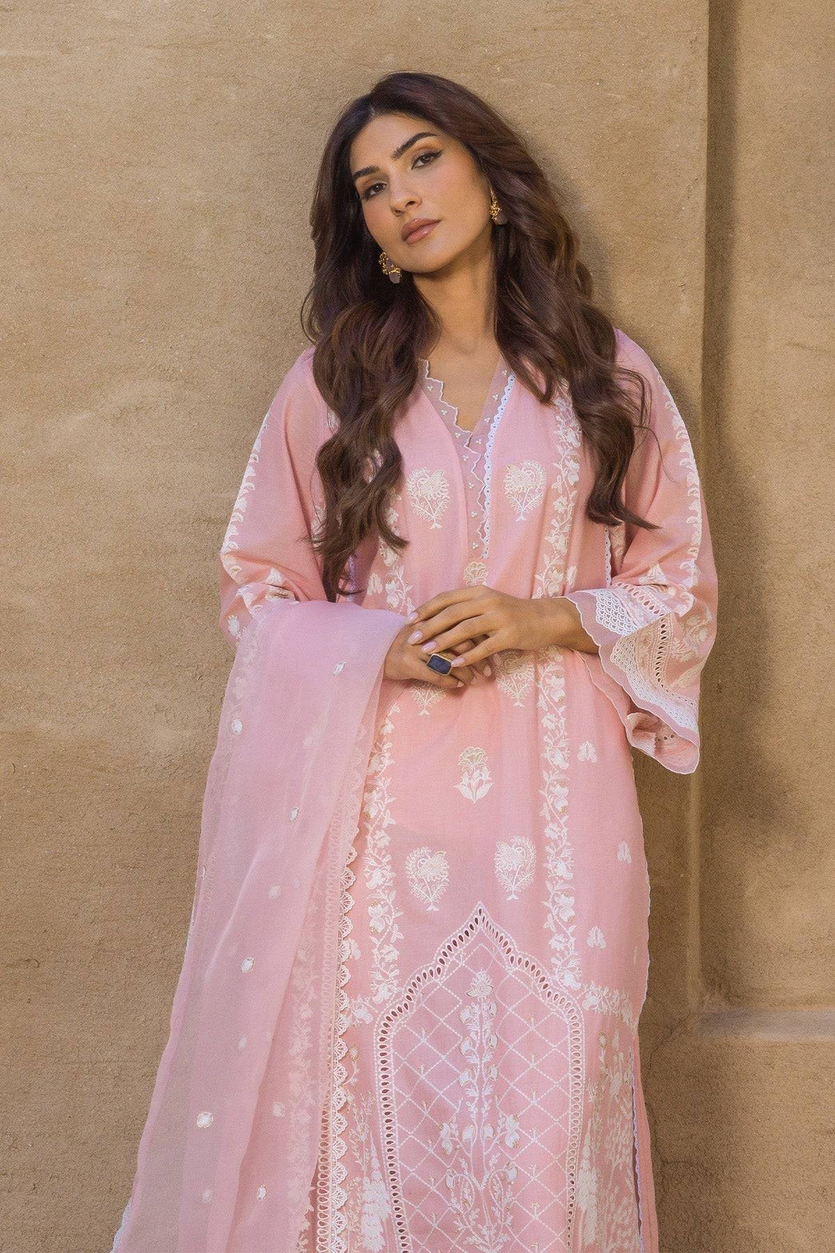 Sahar | Mirage Spring Luxury 24 | Chikankari 3 Piece - Pakistani Designer Dress - by Sahar | Type: Luxury - 100% Original at Saira Sultan