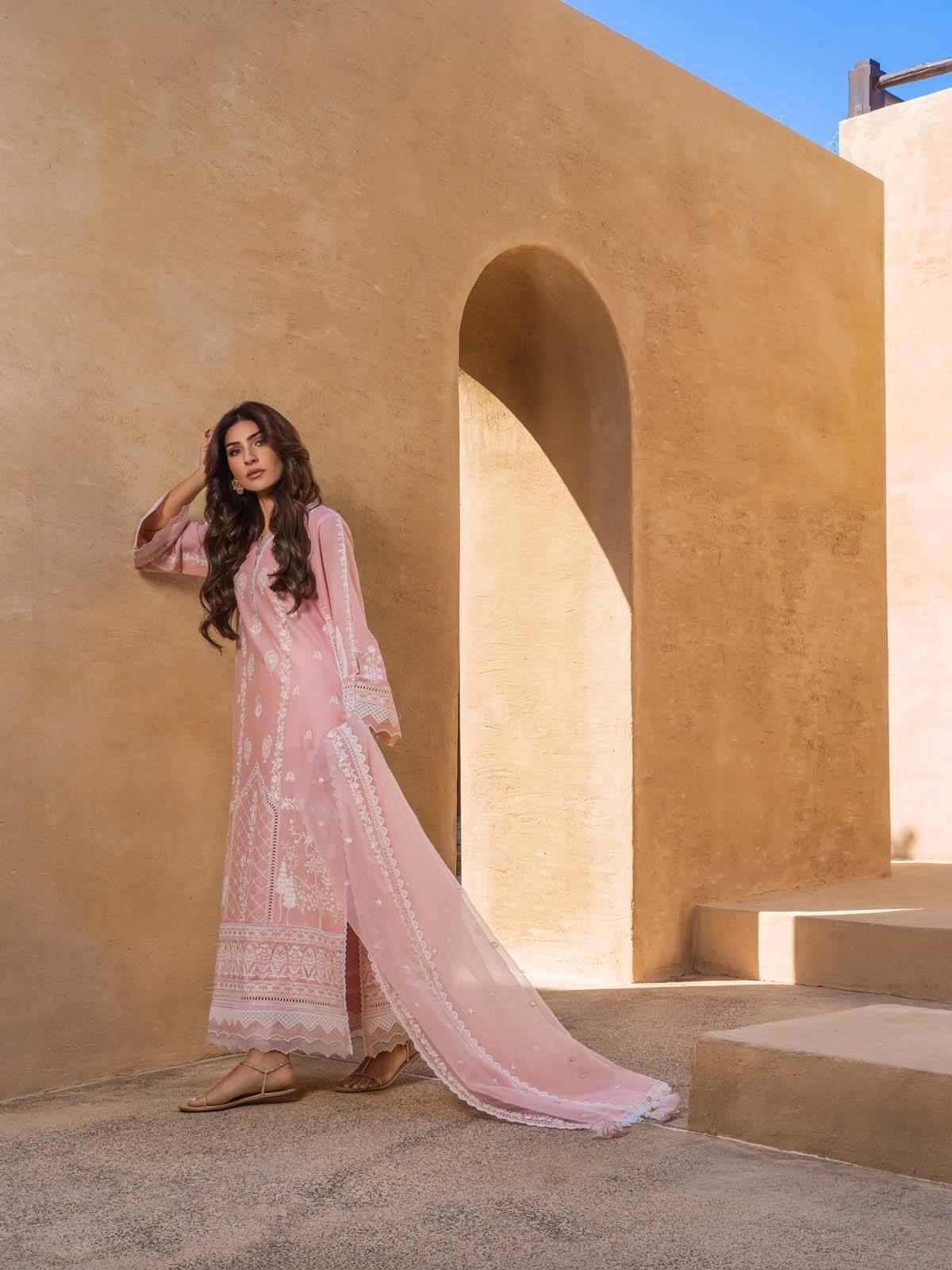 Sahar | Mirage Spring Luxury 24 | Chikankari 3 Piece - Pakistani Designer Dress - by Sahar | Type: Luxury - 100% Original at Saira Sultan
