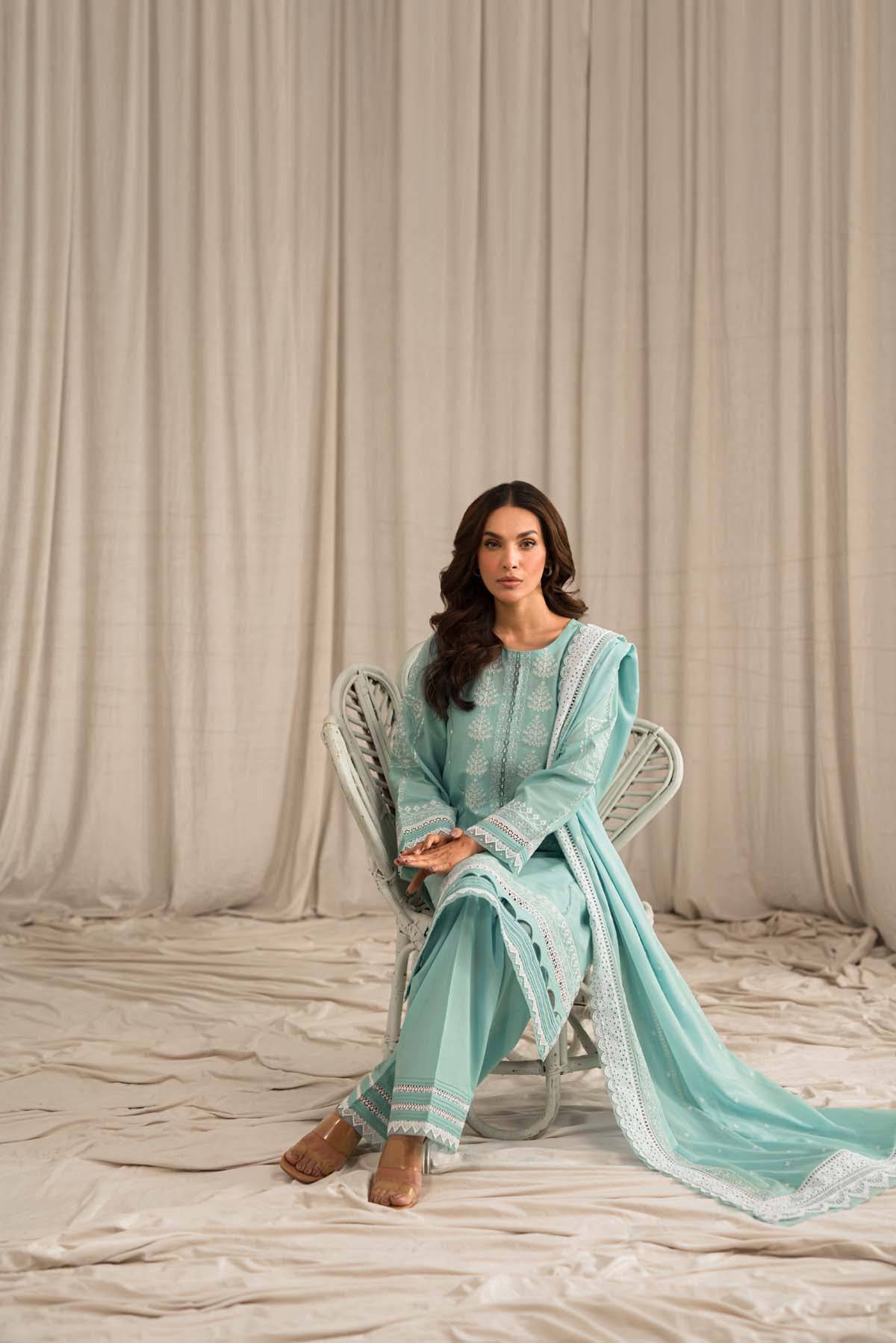 Sahar | Mirage Spring Luxury 24 | Chikankari 3 Piece - Pakistani Designer Dress - by Sahar | Type: Luxury - 100% Original at Saira Sultan