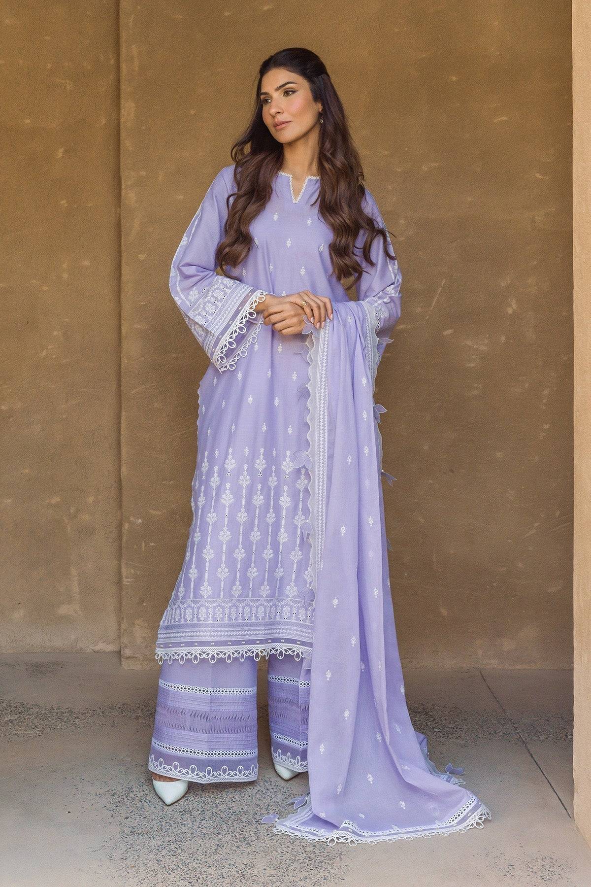 Sahar | Mirage Spring Luxury 24 | Chikankari 3 Piece - Pakistani Designer Dress - by Sahar | Type: Luxury - 100% Original at Saira Sultan