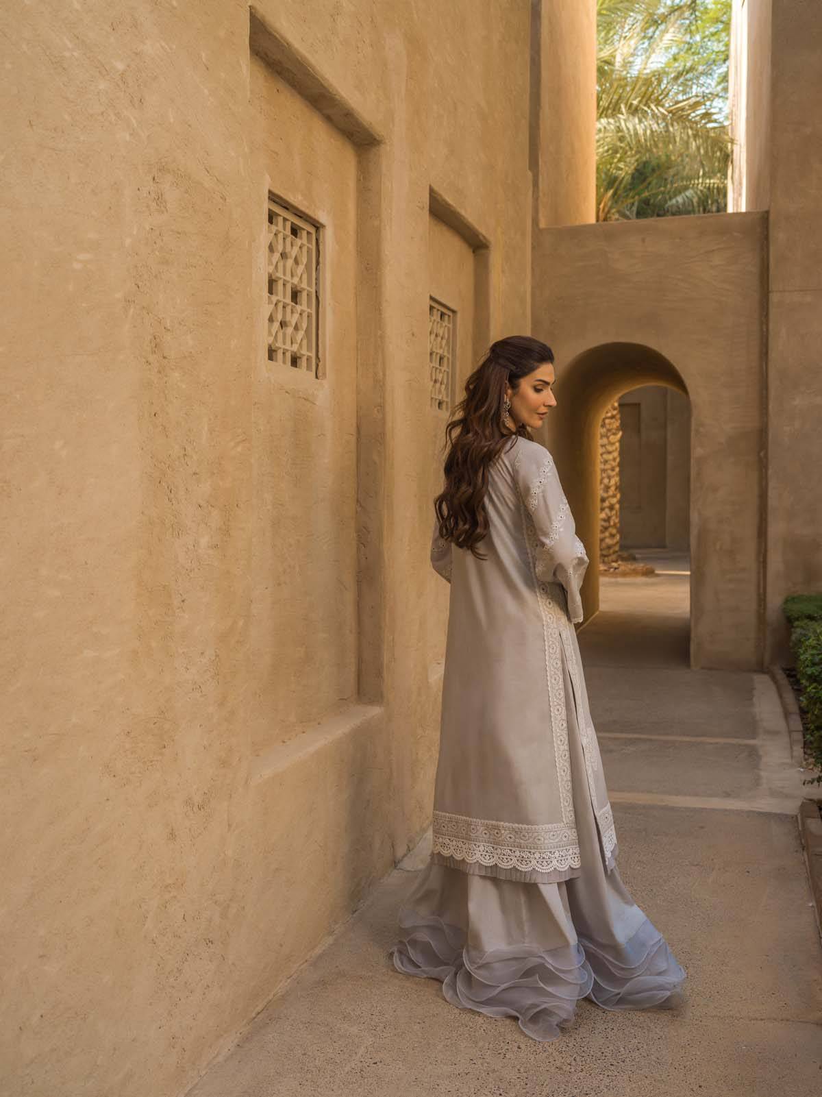 Sahar | Mirage Spring Luxury 24 | Chikankari 3 Piece - Pakistani Designer Dress - by Sahar | Type: Luxury - 100% Original at Saira Sultan
