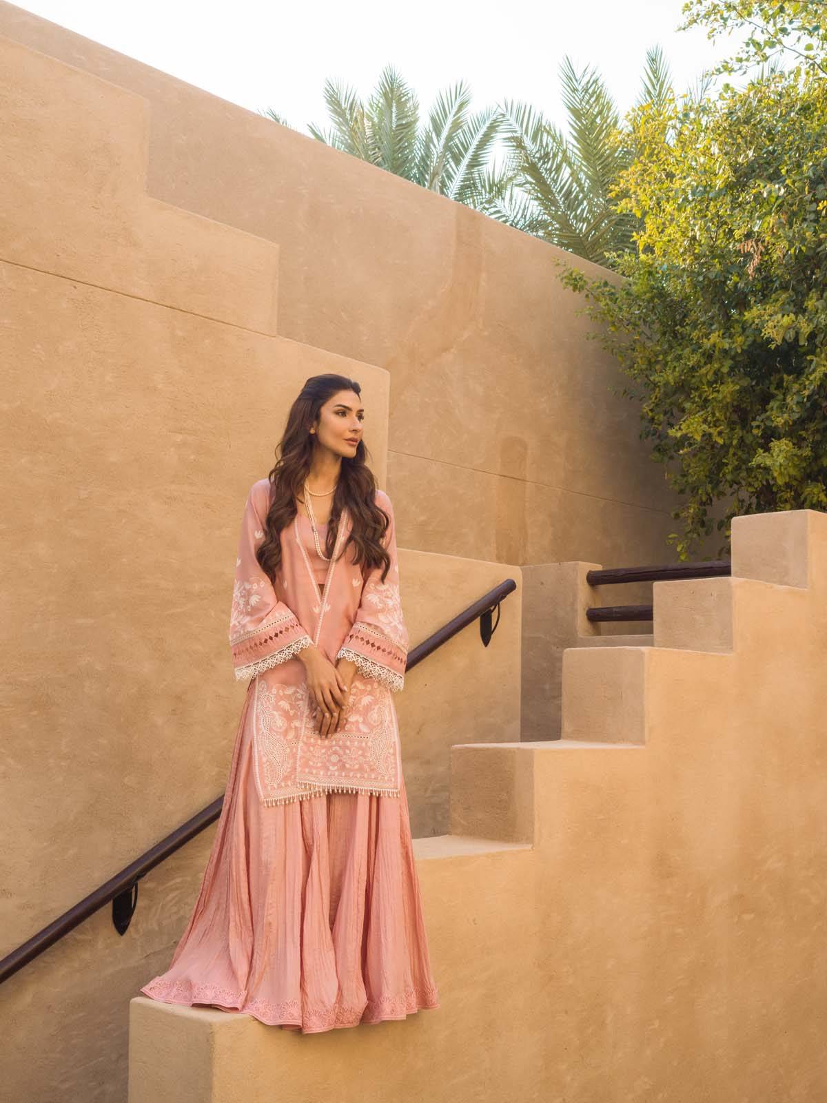 Sahar | Mirage Spring Luxury 24 | Chikankari 3 Piece - Pakistani Designer Dress - by Sahar | Type: Luxury - 100% Original at Saira Sultan