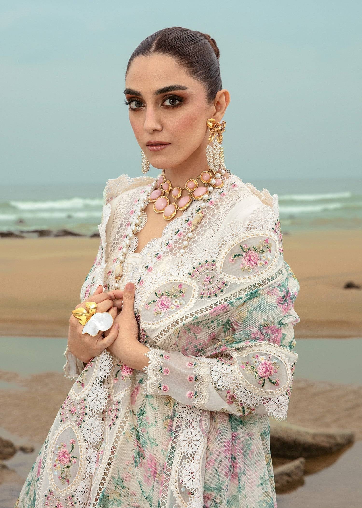 Crimson | Lawn 24 | Dove's Song - Cloud - Pakistani Designer Dress - by Crimson | Type: Luxury - 100% Original at Saira Sultan