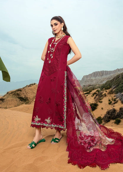 Crimson | Lawn 24 | Lillie de Jong - Cherry - Pakistani Designer Dress - by Crimson | Type: Luxury - 100% Original at Saira Sultan