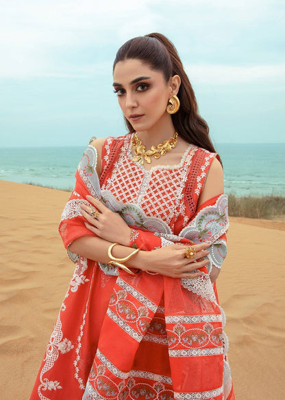Crimson | Lawn 24 | Stars of Fire - Fiesta Coral - Pakistani Designer Dress - by Crimson | Type: Luxury - 100% Original at Saira Sultan