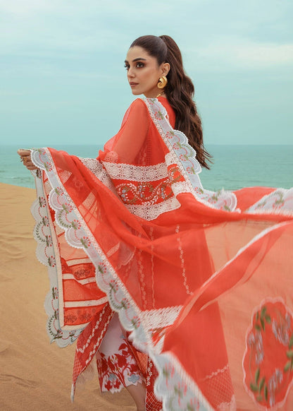 Crimson | Lawn 24 | Stars of Fire - Fiesta Coral - Pakistani Designer Dress - by Crimson | Type: Luxury - 100% Original at Saira Sultan
