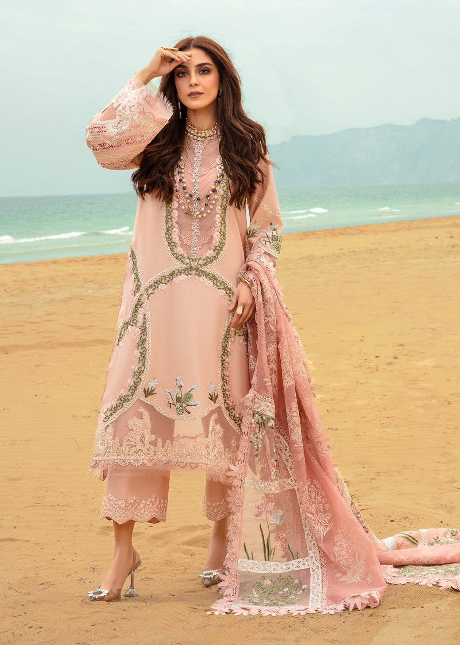 Crimson | Lawn 24 | Winds of Eden - Rose - Pakistani Designer Dress - by Crimson | Type: Luxury - 100% Original at Saira Sultan