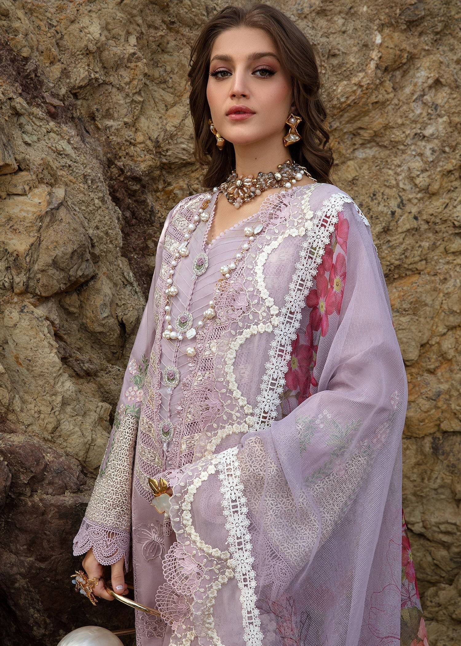 Crimson | Lawn 24 | Lillie de Jong - Amethyst - Pakistani Designer Dress - by Crimson | Type: Luxury - 100% Original at Saira Sultan