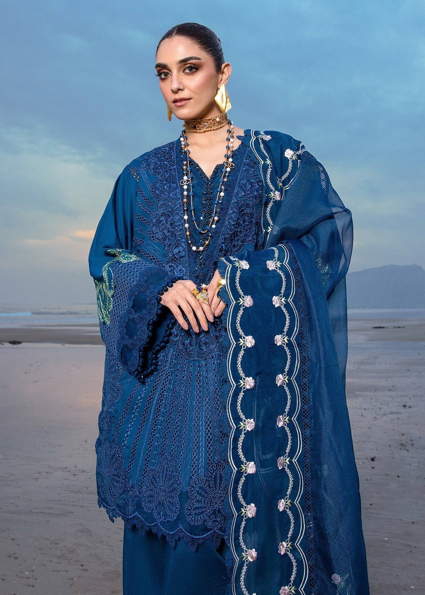 Crimson | Lawn 24 | Ulysses - Midnight - Pakistani Designer Dress - by Crimson | Type: Luxury - 100% Original at Saira Sultan