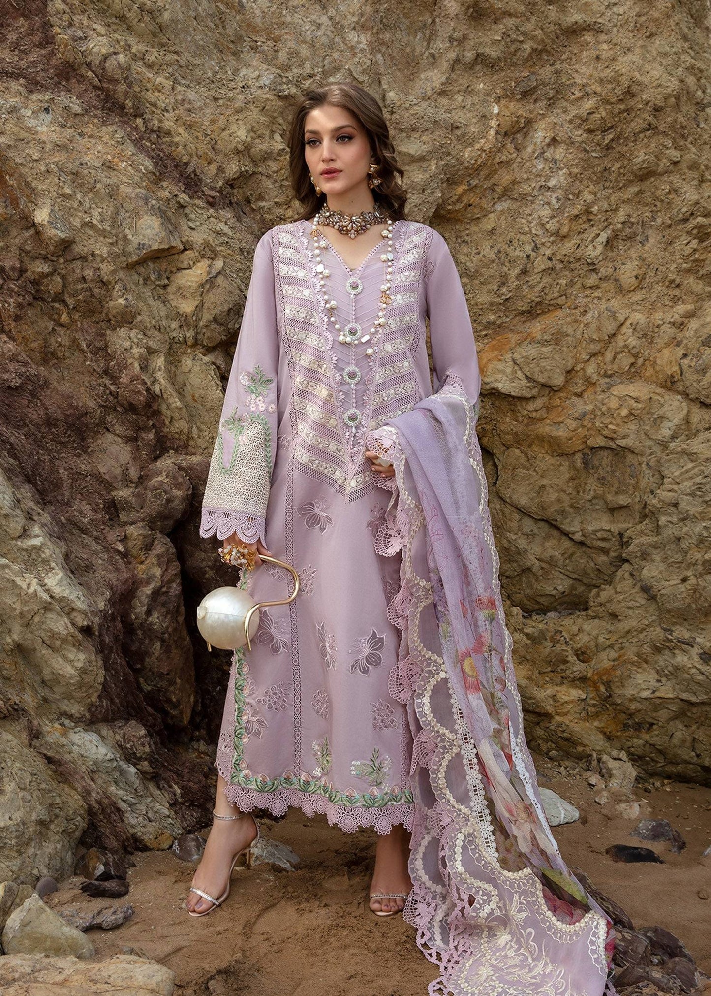 Crimson | Lawn 24 | Lillie de Jong - Amethyst - Pakistani Designer Dress - by Crimson | Type: Luxury - 100% Original at Saira Sultan