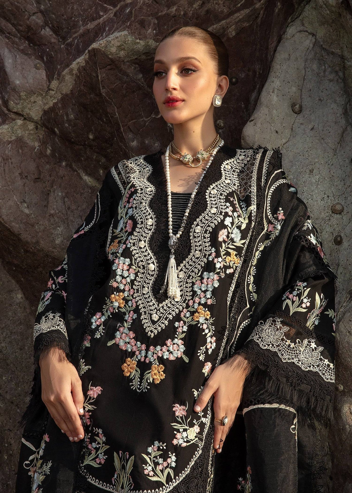 Crimson | Lawn 24 | Lolita - Onyx - Pakistani Designer Dress - by Crimson | Type: Luxury - 100% Original at Saira Sultan
