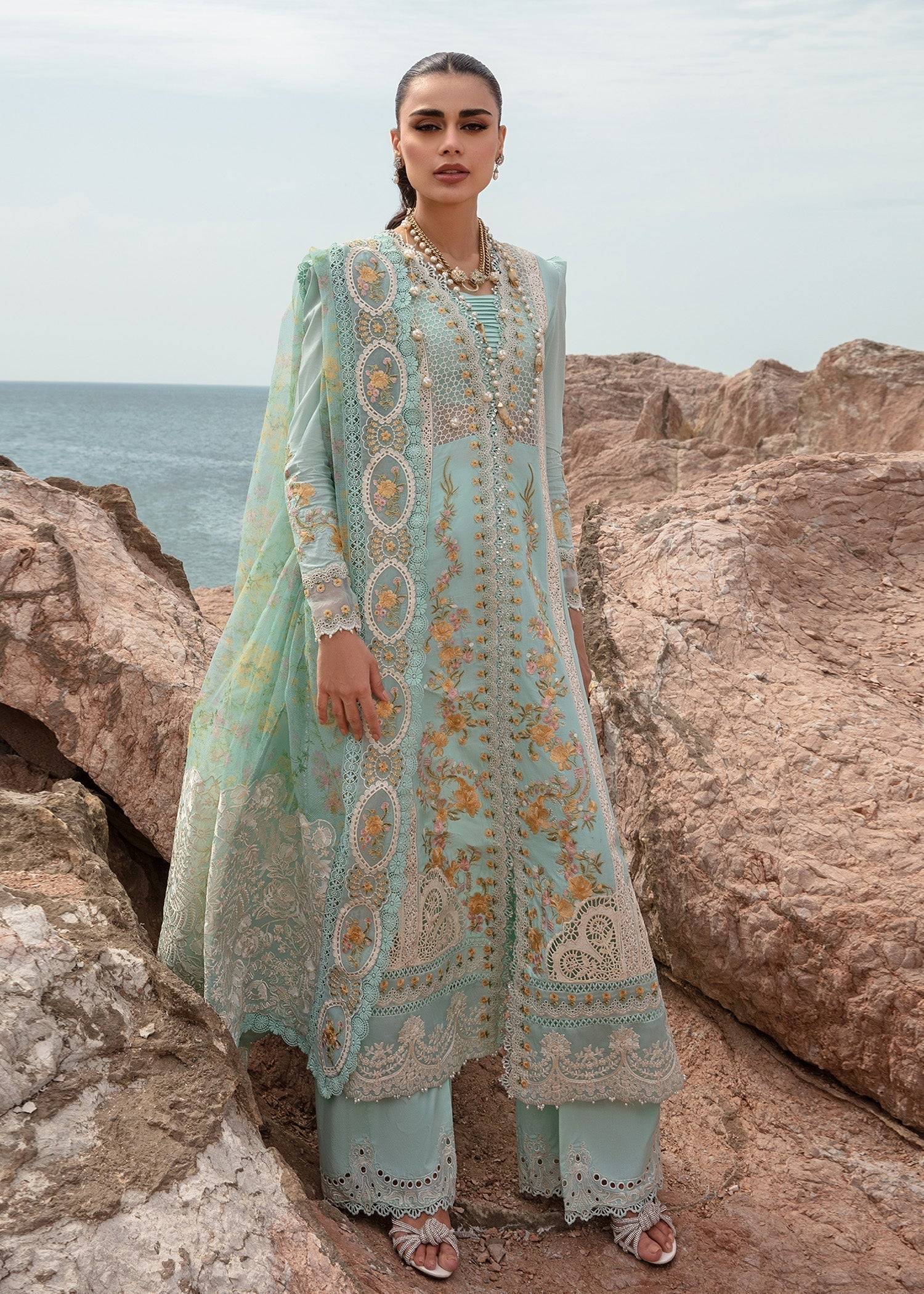 Crimson | Lawn 24 | Dove's Song - Opel - Pakistani Designer Dress - by Crimson | Type: Luxury - 100% Original at Saira Sultan