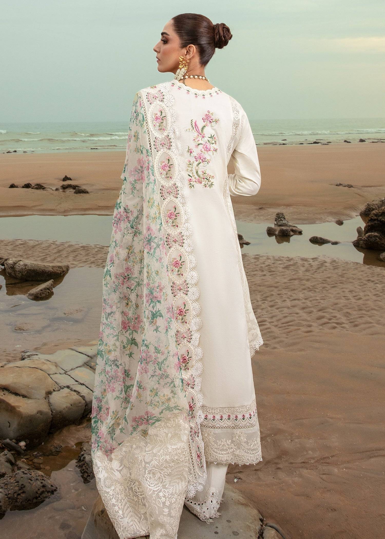 Crimson | Lawn 24 | Dove's Song - Cloud - Pakistani Designer Dress - by Crimson | Type: Luxury - 100% Original at Saira Sultan