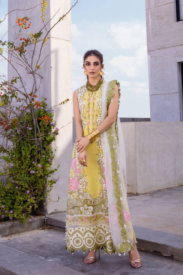Saira Rizwan | Luxury Lawn 24 | TIFFANY - SRLL24-03 - Pakistani Designer Dress - by Saira Rizwan | Type: Luxury - 100% Original at Saira Sultan
