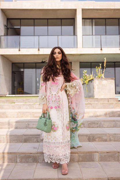 Saira Rizwan | Luxury Lawn 24 | LAUREL - SRLL24-01 - Pakistani Designer Dress - by Saira Rizwan | Type: Luxury - 100% Original at Saira Sultan