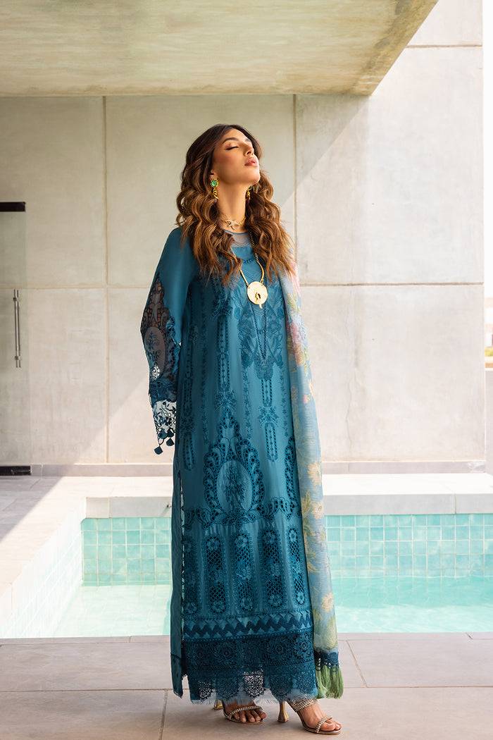 Saira Rizwan | Luxury Lawn 24 | SAPPHIRE - SRLL24-07 - Pakistani Designer Dress - by Saira Rizwan | Type: Luxury - 100% Original at Saira Sultan