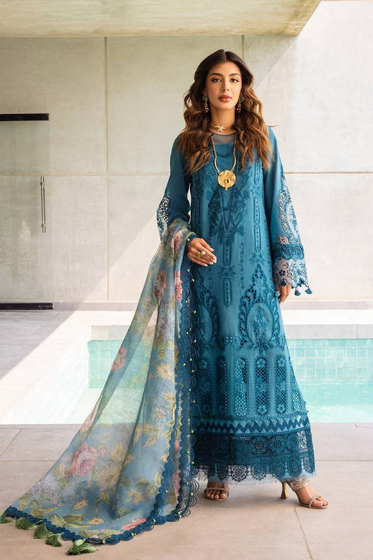 Saira Rizwan | Luxury Lawn 24 | SAPPHIRE - SRLL24-07 - Pakistani Designer Dress - by Saira Rizwan | Type: Luxury - 100% Original at Saira Sultan