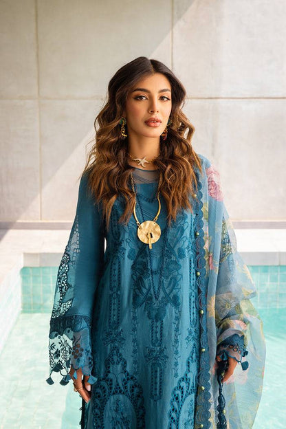 Saira Rizwan | Luxury Lawn 24 | SAPPHIRE - SRLL24-07 - Pakistani Designer Dress - by Saira Rizwan | Type: Luxury - 100% Original at Saira Sultan