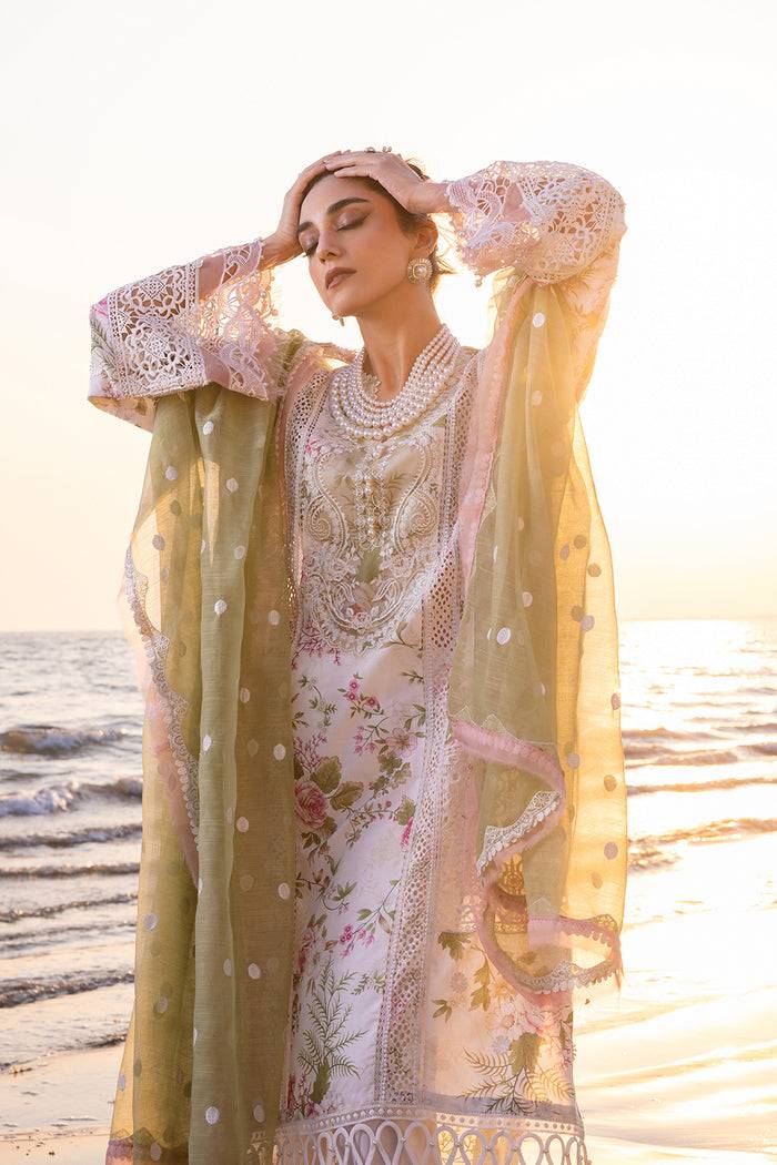 Saira Rizwan | Luxury Lawn 24 | AKOYA - SRLL24-05 - Pakistani Designer Dress - by Saira Rizwan | Type: Luxury - 100% Original at Saira Sultan